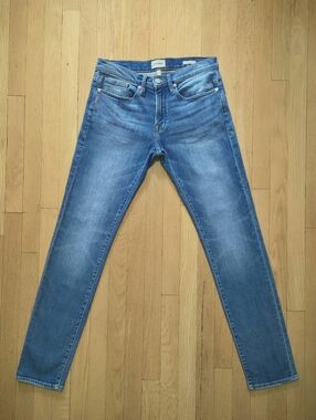 Frame Slim Fit Jeans Mens 31 Blue Stretch Denim Medium Wash Designer Premium NWT
